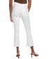 7 For All Mankind White High-Waist Slim Kick Jean Women's