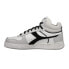 Фото #3 товара Diadora Magic Basket Demi Cut Icona High Top Mens Grey, White Sneakers Casual S