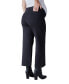 ფოტო #3 პროდუქტის Women's Maternity Wide Leg Ankle Pant