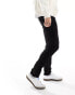 Only & Sons loom slim fit jeans in black