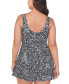 Фото #1 товара Пляжное платье Island Escape Plus Size Printed Swimdress, созданное для Macy's, для женщин