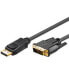 Wentronic 3m DP/DVI - 3 m - DisplayPort - Gold - Black - Male/Male - 1 pc(s) - фото #1