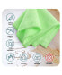 Фото #3 товара Super Soft Multipurpose Microfiber Washcloth Towels - 24 Bulk Pack