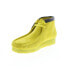 Фото #8 товара Clarks Wallabee Boot 26162470 Mens Yellow Suede Lace Up Chukkas Boots