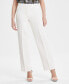 ფოტო #4 პროდუქტის Women's Extended-Tab Creased-Leg Pants