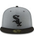 Фото #4 товара Men's Gray, Black Chicago White Sox Two-Tone 59FIFTY Fitted Hat