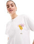 ASOS DESIGN oversized t-shirt with hugo spritz graphic in white