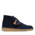 Фото #2 товара Clarks Desert Coal 26169997 Mens Blue Suede Lace Up Chukkas Boots