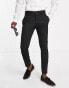 Bolongaro Trevor wedding plain skinny suit trousers in black