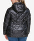 Фото #2 товара Plus Size Shine Hooded Packable Puffer Coat, Created for Macy's