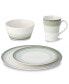 Посуда для сервировки стола Noritake Colorscapes Layers 4 Piece Coupe Place Setting Черный - фото #19