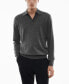 Фото #1 товара Men's 100% Merino Wool Long- Sleeved Polo Shirt