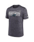 Men's Anthracite Carolina Panthers Yardline Velocity Performance T-shirt