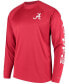 Men's PFG Crimson Alabama Crimson Tide Terminal Tackle Omni-Shade Long Sleeve T-shirt