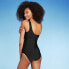 Фото #3 товара Women's Mesh Front Asymmetrical One Shoulder One Piece Swimsuit - Shade & Shore