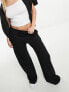 Фото #3 товара Stradivarius wide leg jogger in black