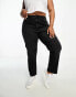 Фото #3 товара ASOS DESIGN Curve slim fit comfort mom jeans in washed black