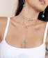 ფოტო #5 პროდუქტის Turquoise 18k Gold Plated Multi-Chain Choker