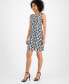 Фото #3 товара Women's Printed Boat-Neck Sheath Dress