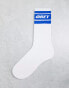 Фото #2 товара Obey branded sock in white and blue