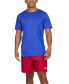 ფოტო #3 პროდუქტის Men's Essentials+ Moisture-Wicking Logo Embroidered 7" Drawstring Shorts