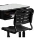 Фото #10 товара Adjustable Height Student Desk And Chair With Pedestal Frame