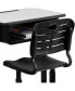 Adjustable Height Student Desk And Chair With Pedestal Frame