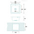 Фото #3 товара EDESA Veleta SE 50 1C R-40 50x50x18 cm Kitchen Sink