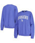 ფოტო #1 პროდუქტის Women's Royal Los Angeles Dodgers Pigment Dye Pullover Sweatshirt