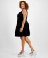 Фото #3 товара Trendy Plus Size Sweetheart Layered Skater Dress