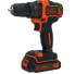 Фото #1 товара Black & Decker BDCDD186K - Pistol grip drill - 1 cm - 2.5 cm - 1 cm - 1 mm - 360 RPM