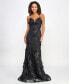Фото #1 товара Juniors' Embroidered Open-Back Gown, Created for Macy's