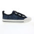 Фото #1 товара Diesel S-Astico Low Zip Mens Blue Canvas Lace Up Lifestyle Sneakers Shoes