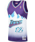 Men's John Stockton Purple Utah Jazz 1996-97 Hardwood Classics Swingman Player Jersey Фиолетовый, XL - фото #3