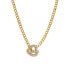 Фото #2 товара by Adina Eden pave Heart Toggle Cuban Link Necklace