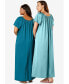 Фото #1 товара Plus Size 2-Pack Long Silky Gown