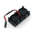 Фото #1 товара Two fans 5V with 50x25mm heat sink