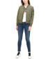 Фото #3 товара Women's Lightweight Zip-Detail Bomber Jacket