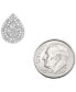 Diamond Pear Cluster Stud Earrings (1/4 ct. t.w.) in Sterling Silver