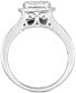 ფოტო #3 პროდუქტის Diamond Halo Cluster Engagement Ring (1 ct. t.w.) in 10k White Gold
