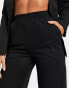 Extro & Vert perfect basic jersey tailored trousers in black co-ord