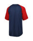 ფოტო #4 პროდუქტის Men's Navy Atlanta Braves Button-Down Raglan Fashion Jersey
