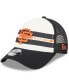 Фото #2 товара Men's White, Black San Francisco Giants Team Stripe Trucker 9FORTY Snapback Hat