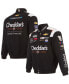 Фото #1 товара Куртка мужская JH Design черная Kyle Busch Cheddar's Twill Uniform Full-Snap