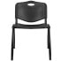 Фото #3 товара Hercules Series 880 Lb. Capacity Black Plastic Stack Chair