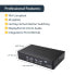 Фото #6 товара StarTech.com 4 Port DisplayPort KVM Switch - 4K 60Hz - Single Display - Dual Port UHD DP 1.2 USB KVM Switch with Integrated USB 2.0 Hub & Audio - Dell - HP - Apple - Lenovo - TAA Compliant - 3840 x 2160 pixels - 4K Ultra HD - Rack mounting - 18 W - 1U - Black