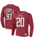 Men's NFL X Staple Red Arizona Cardinals Core Long Sleeve Jersey Style T-shirt