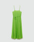 ფოტო #4 პროდუქტის Women's Bow Detail Pleated Dress