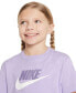 Фото #3 товара Girls Sportswear Logo Graphic T-shirt