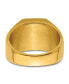 ფოტო #2 პროდუქტის Stainless Steel Polished Yellow IP-plated Signet Ring